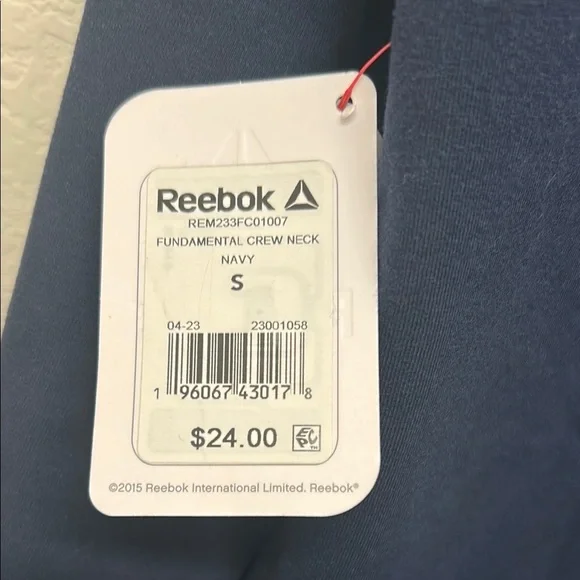 NWT Reebok Men's Navy Sweatshirt with Front Pocket - Small - Picture 3 of 5